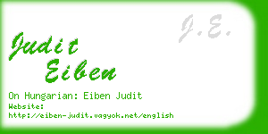 judit eiben business card